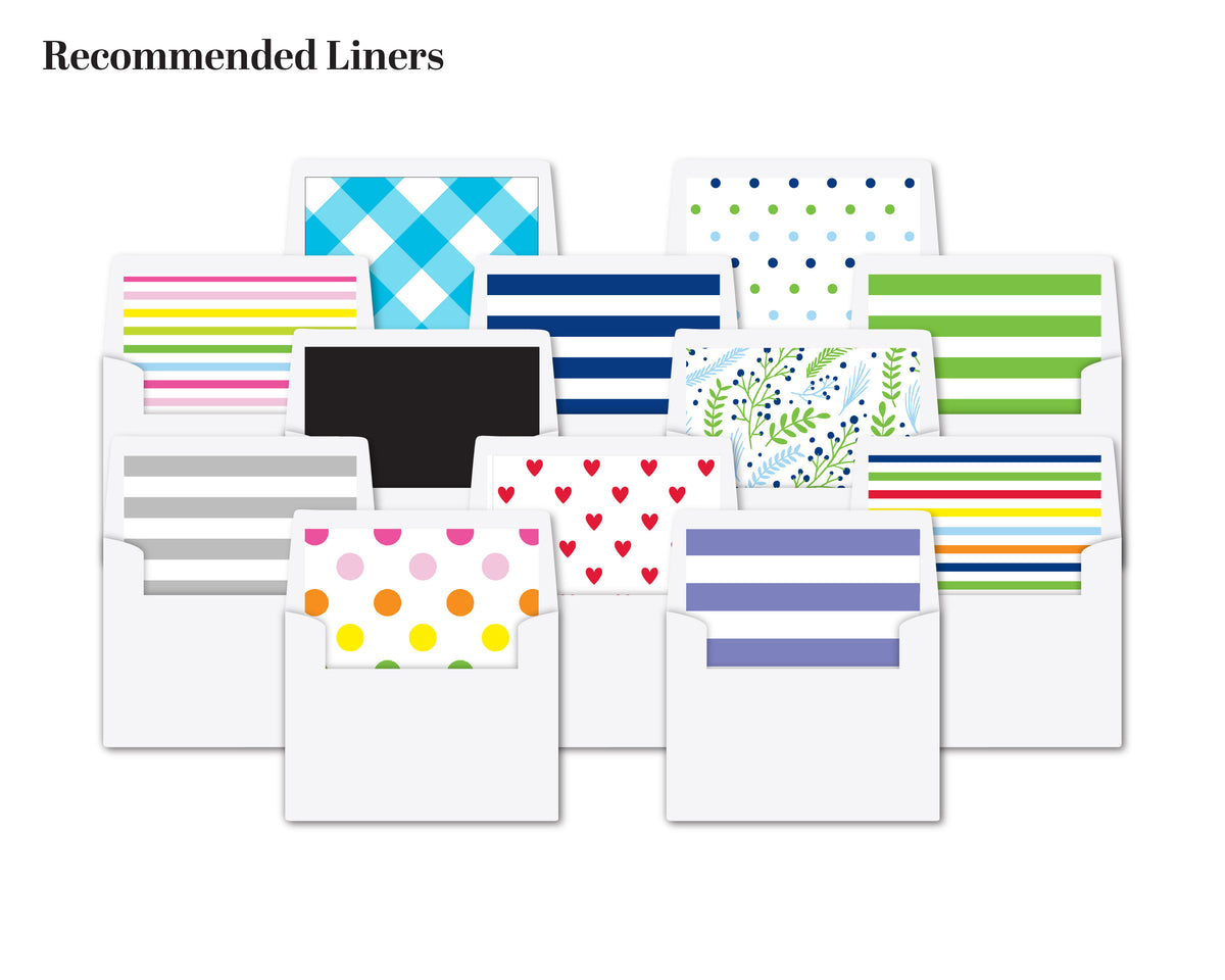 COLOR BORDER PERSONALIZED FOLDOVER NOTES