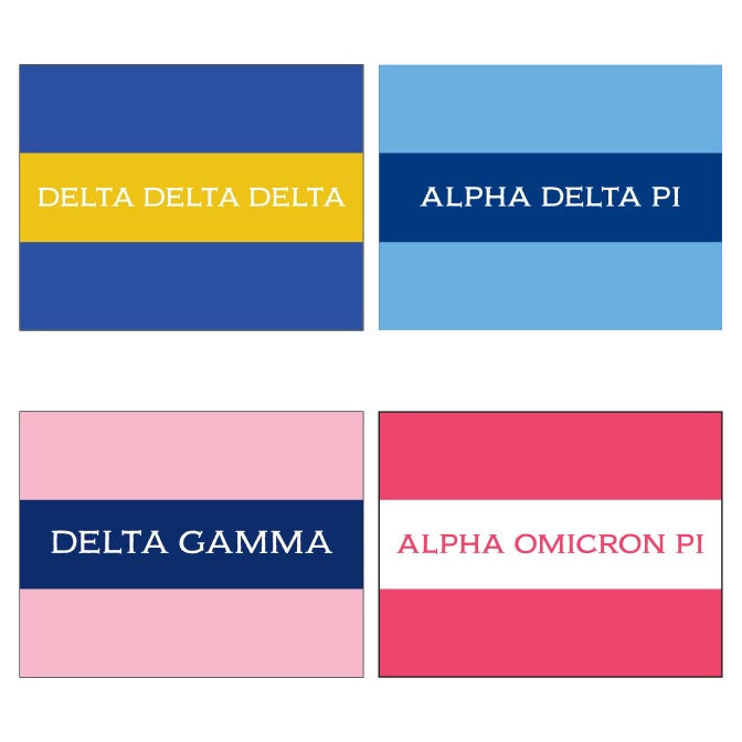 GREEK RUGBY STRIPE FOLDOVER NOTES