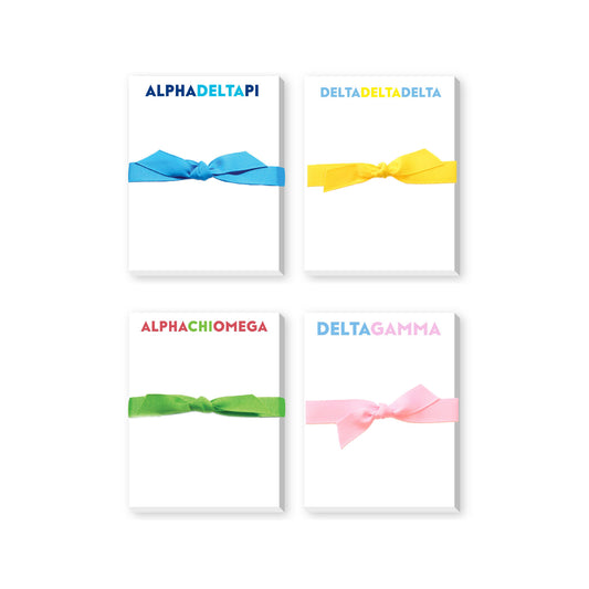 GREEK SORORITY BRIGHT MINI NOTEPADS