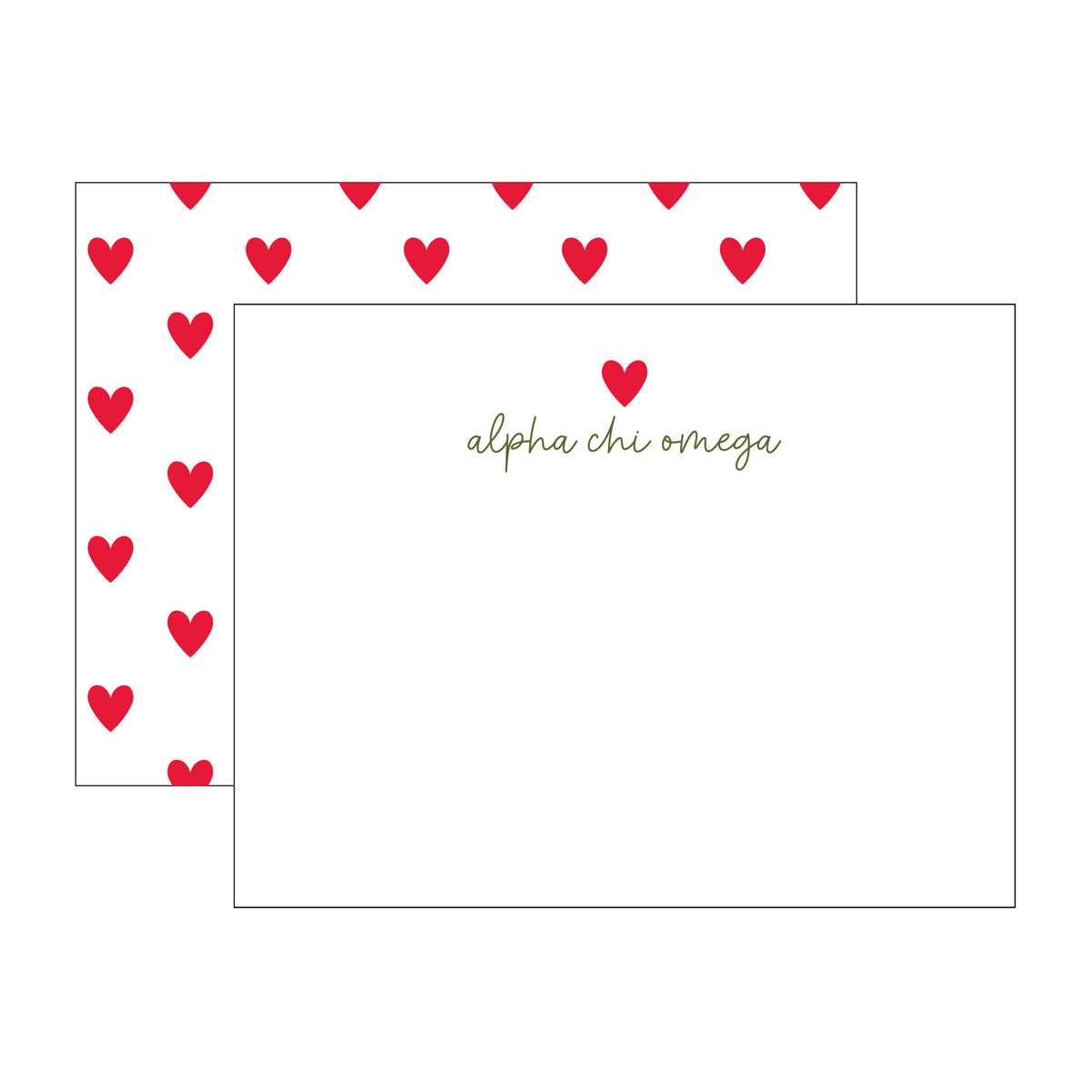 GREEK HEART FLAT NOTES
