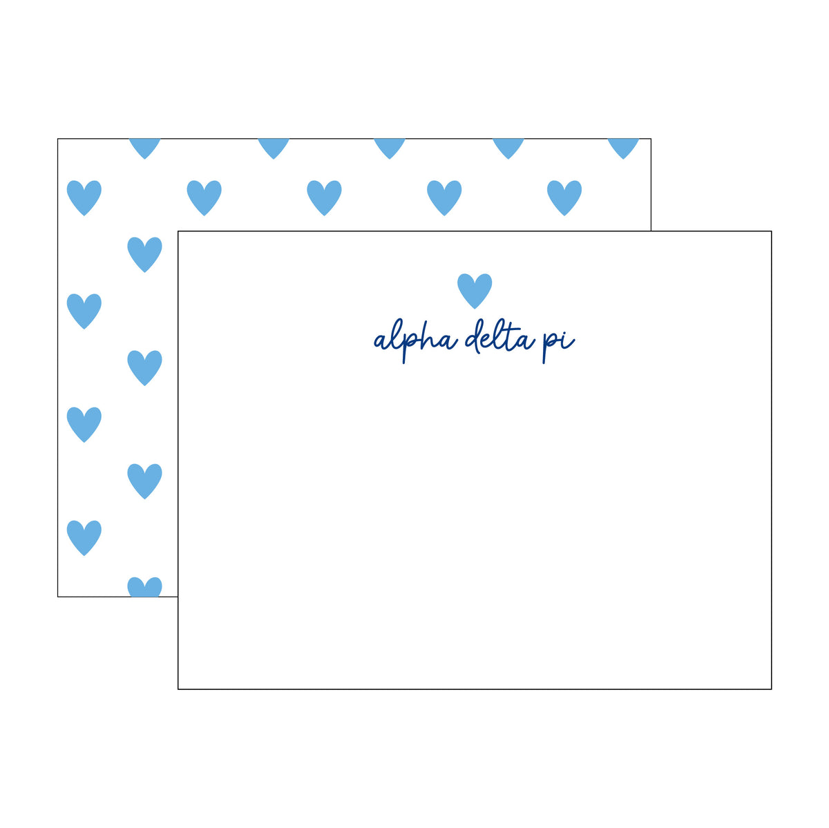 GREEK HEART FLAT NOTES