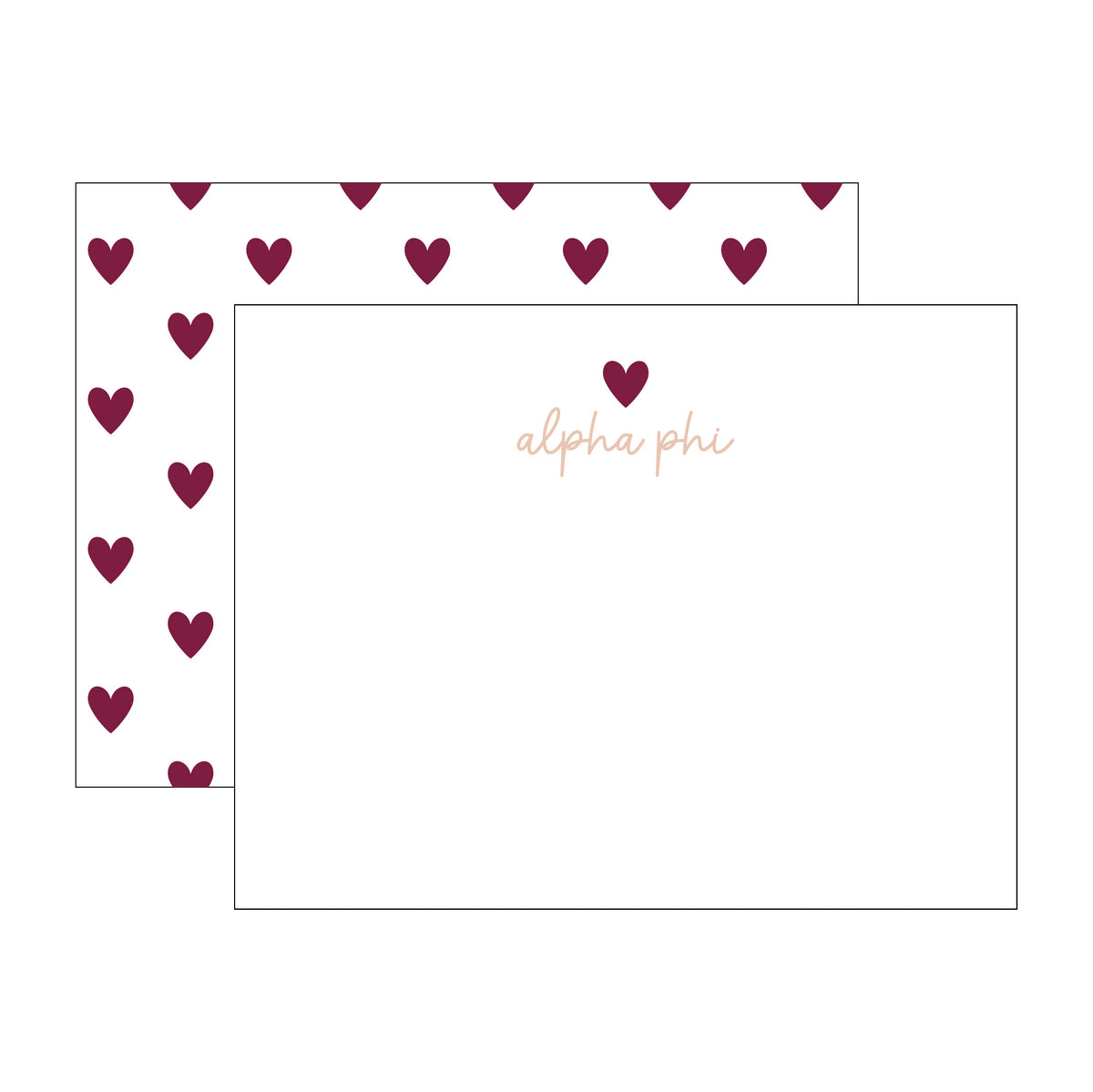 GREEK HEART FLAT NOTES