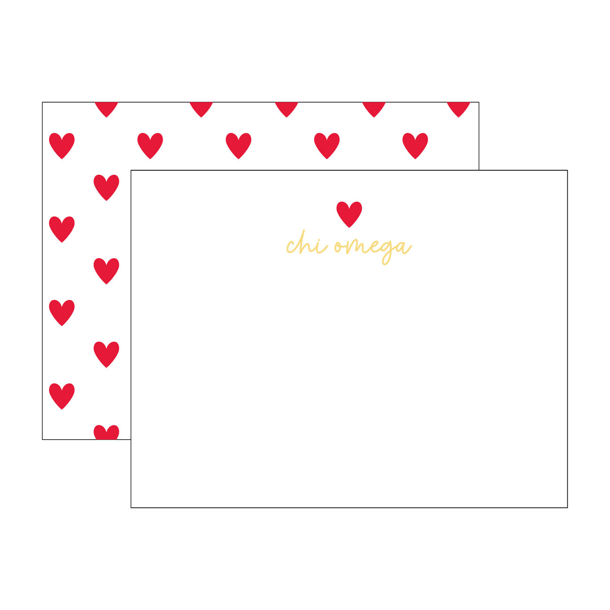 GREEK HEART FLAT NOTES