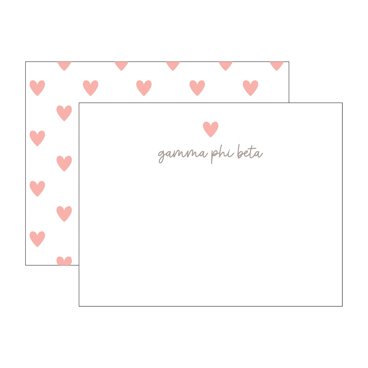 GREEK HEART FLAT NOTES