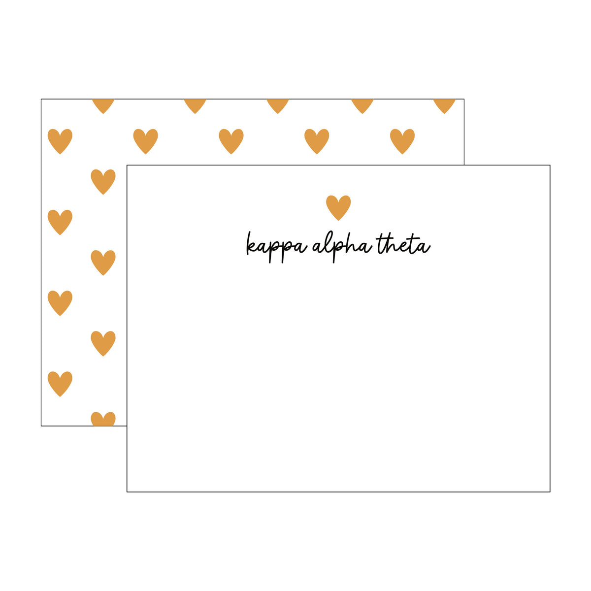 GREEK HEART FLAT NOTES