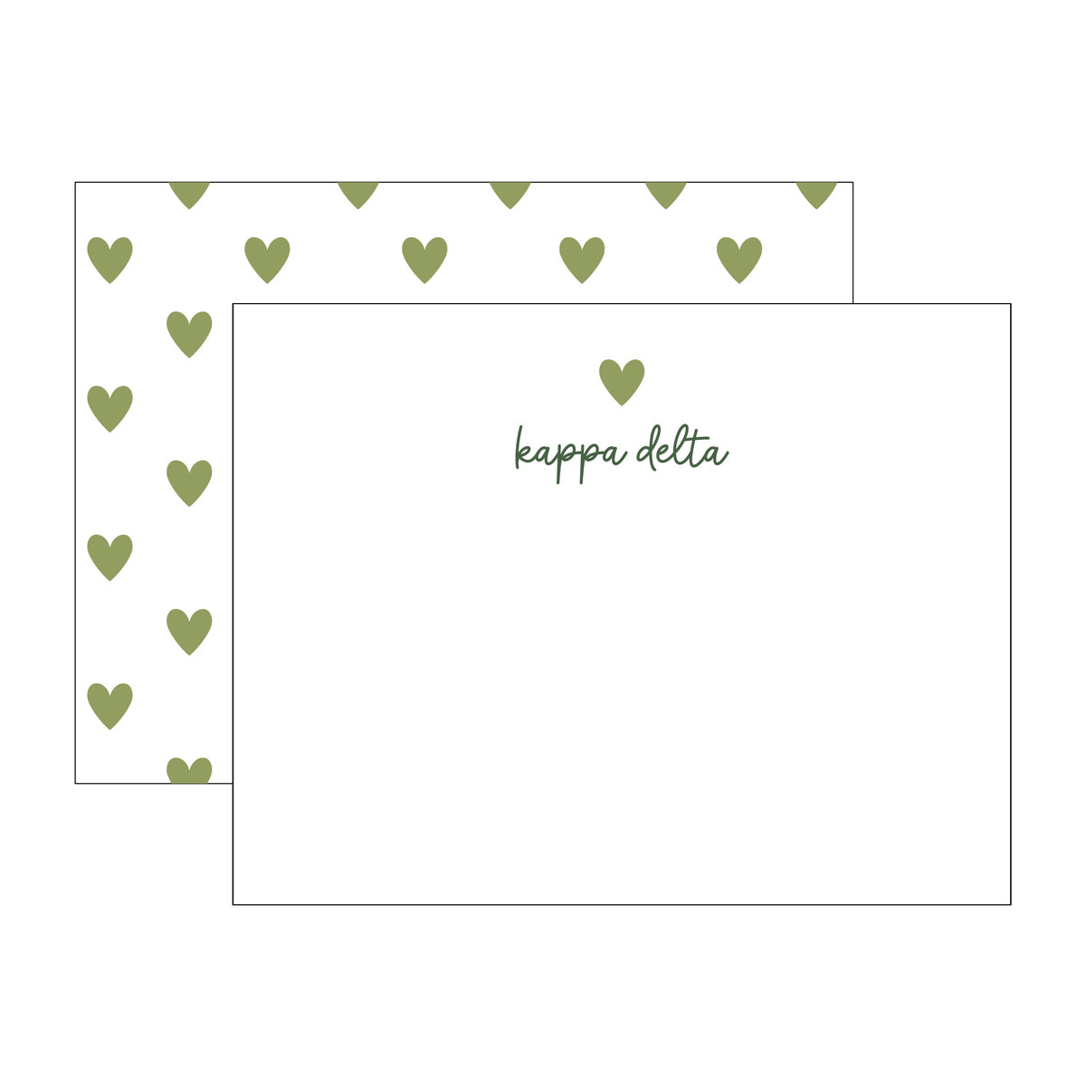 GREEK HEART FLAT NOTES