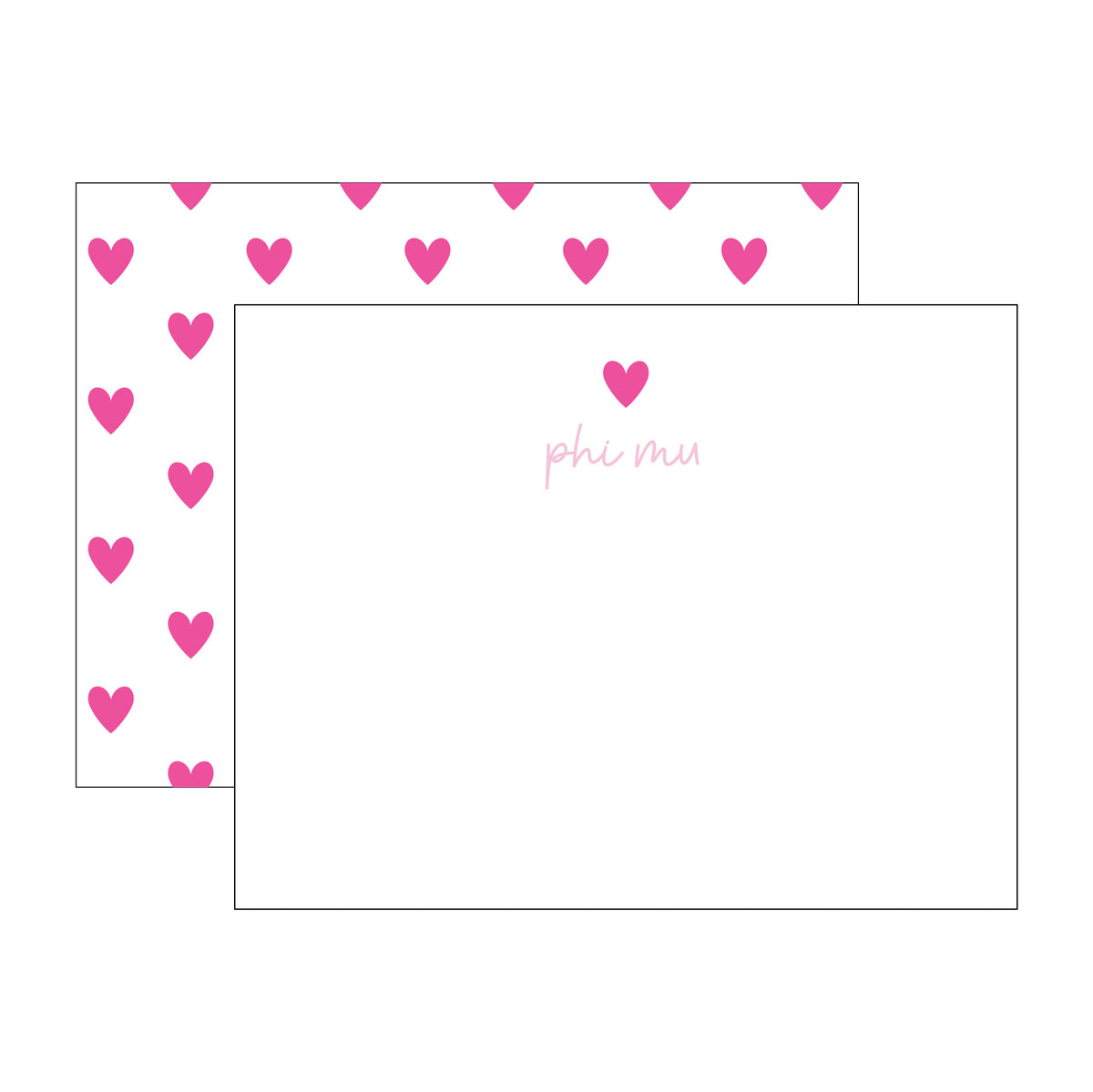 GREEK HEART FLAT NOTES