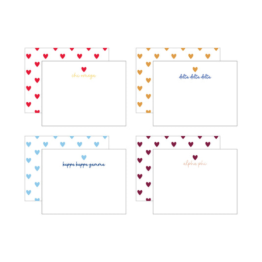GREEK HEART FLAT NOTES