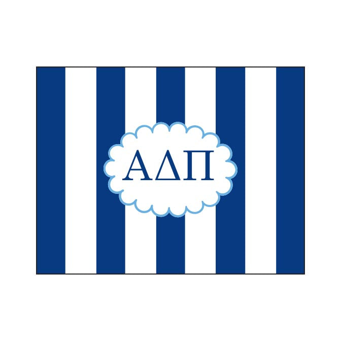 GREEK CABANA STRIPED FOLDOVER NOTES