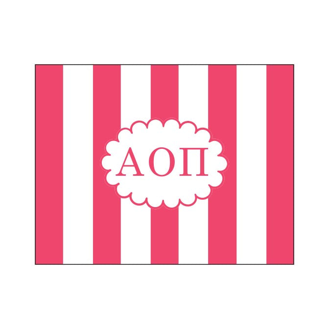 GREEK CABANA STRIPED FOLDOVER NOTES