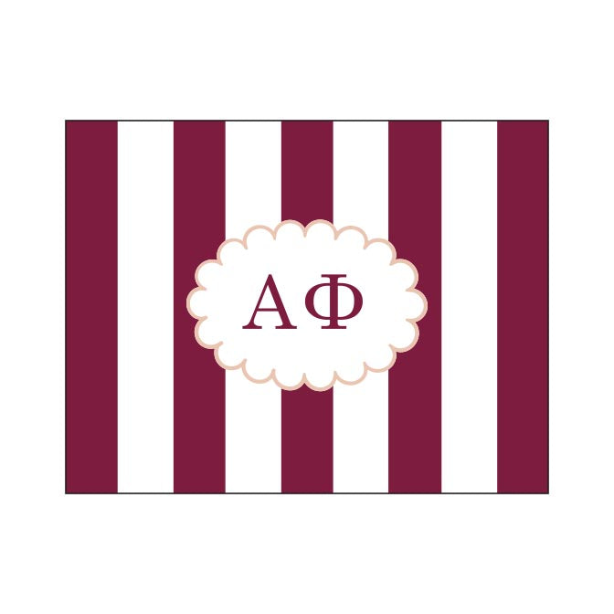 GREEK CABANA STRIPED FOLDOVER NOTES