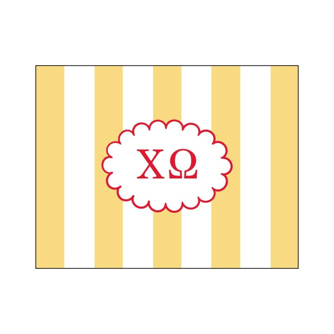 GREEK CABANA STRIPED FOLDOVER NOTES