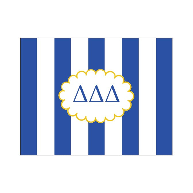 GREEK CABANA STRIPED FOLDOVER NOTES