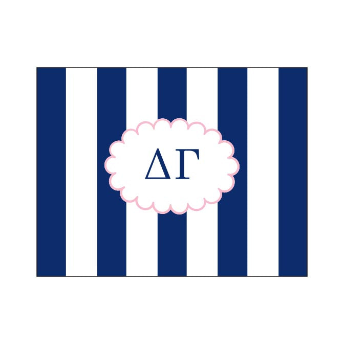 GREEK CABANA STRIPED FOLDOVER NOTES