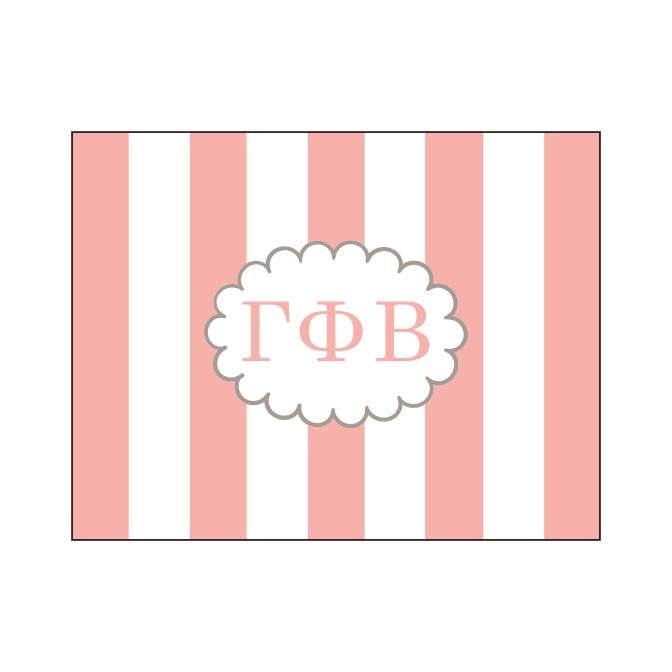 GREEK CABANA STRIPED FOLDOVER NOTES