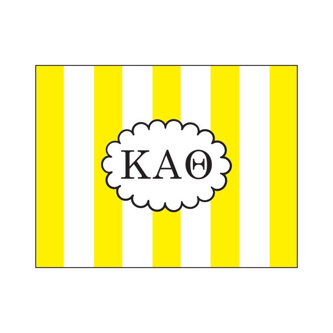 GREEK CABANA STRIPED FOLDOVER NOTES