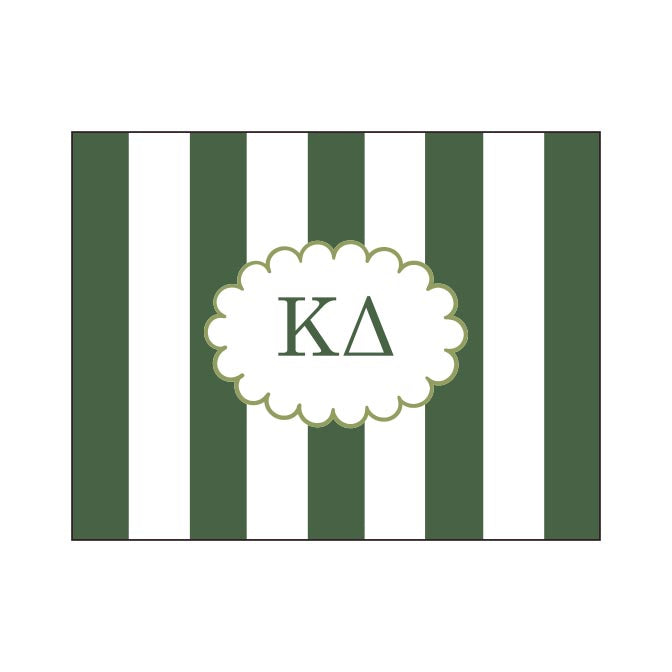 GREEK CABANA STRIPED FOLDOVER NOTES