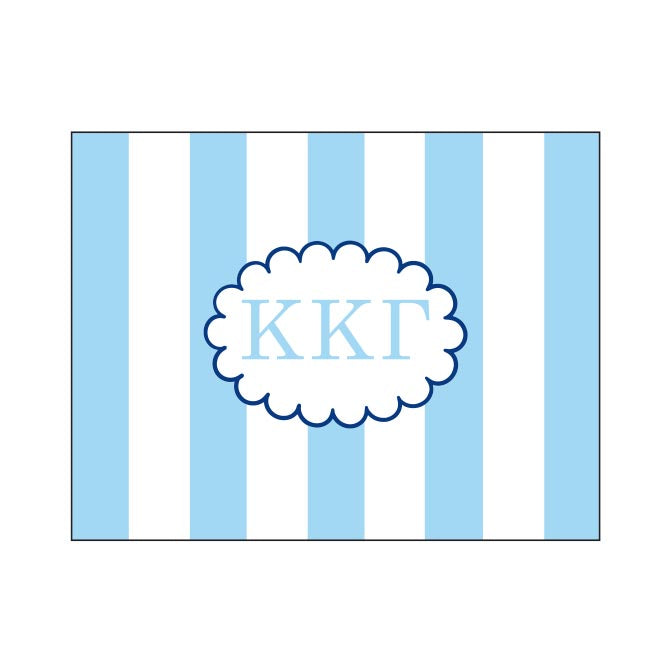 GREEK CABANA STRIPED FOLDOVER NOTES