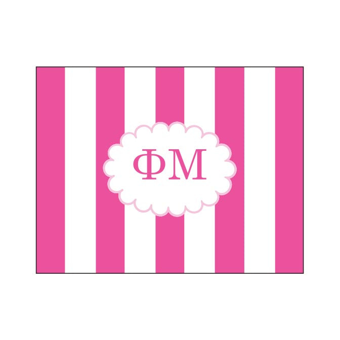 GREEK CABANA STRIPED FOLDOVER NOTES