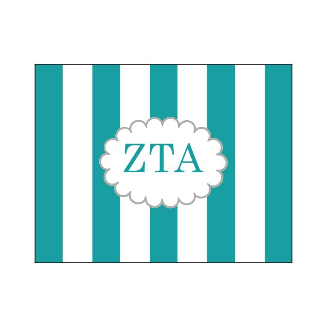 GREEK CABANA STRIPED FOLDOVER NOTES