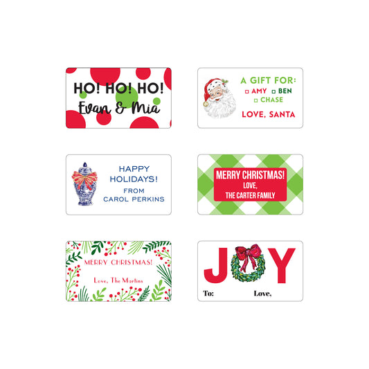 CHRISTMAS PERSONALIZED GIFT STICKERS