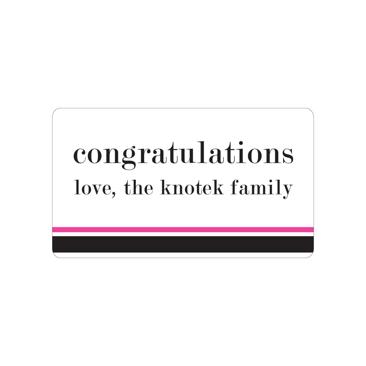 DOUBLE STRIPE PERSONALIZED GIFT STICKERS