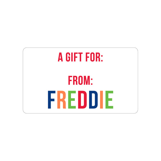 MULTICOLOR NAME PERSONALIZED GIFT STICKERS