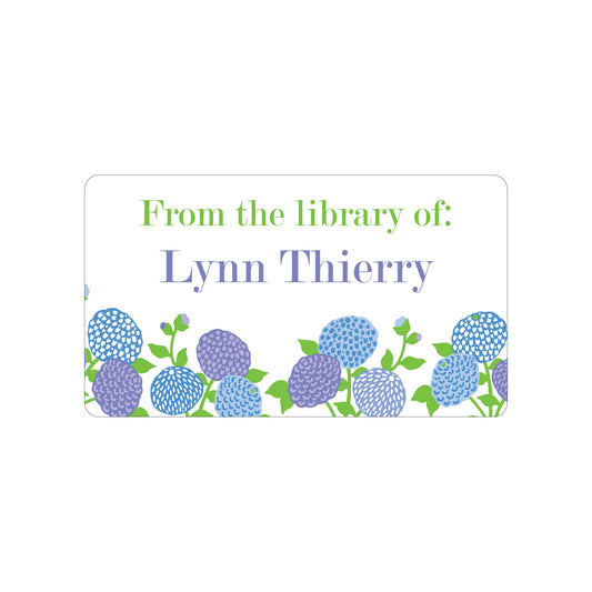 BLUE FLORAL PERSONALIZED GIFT STICKERS