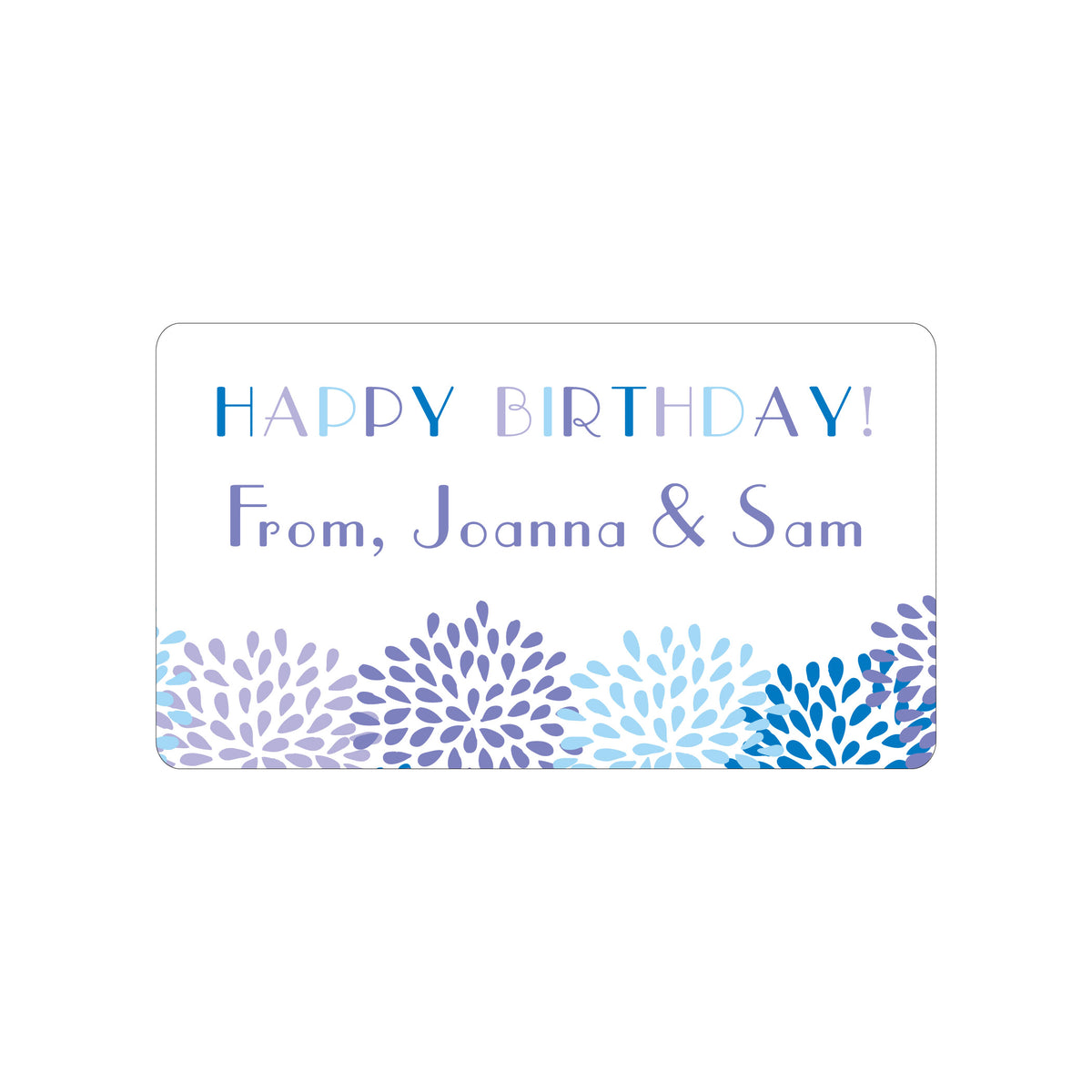 FLORAL PERSONALIZED GIFT STICKERS