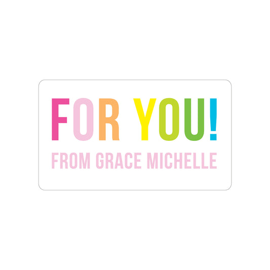 MULTICOLOR PERSONALIZED GIFT STICKERS