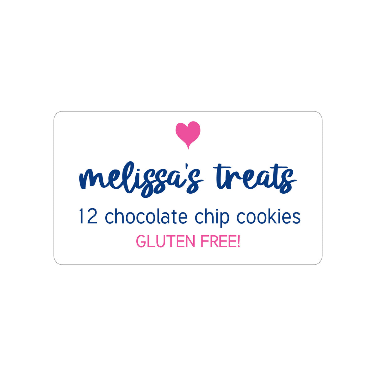 PINK HEART PERSONALIZED GIFT STICKERS