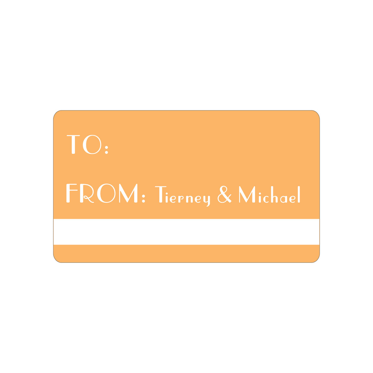 SOLID COLOR PERSONALIZED GIFT STICKERS