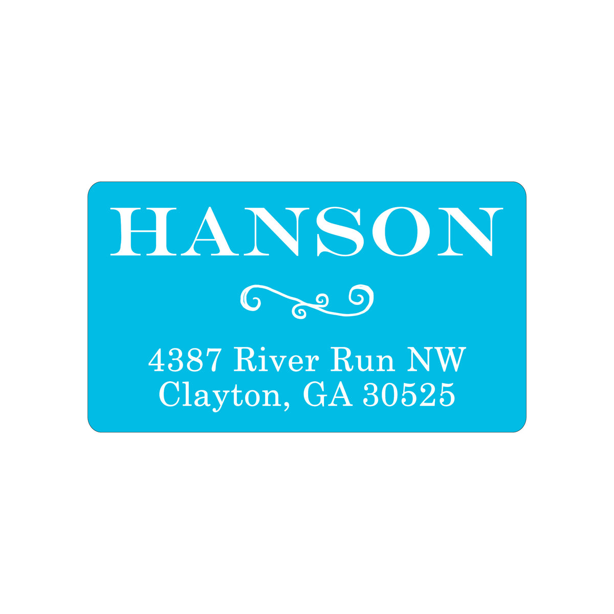 SOLID COLOR PERSONALIZED GIFT STICKERS
