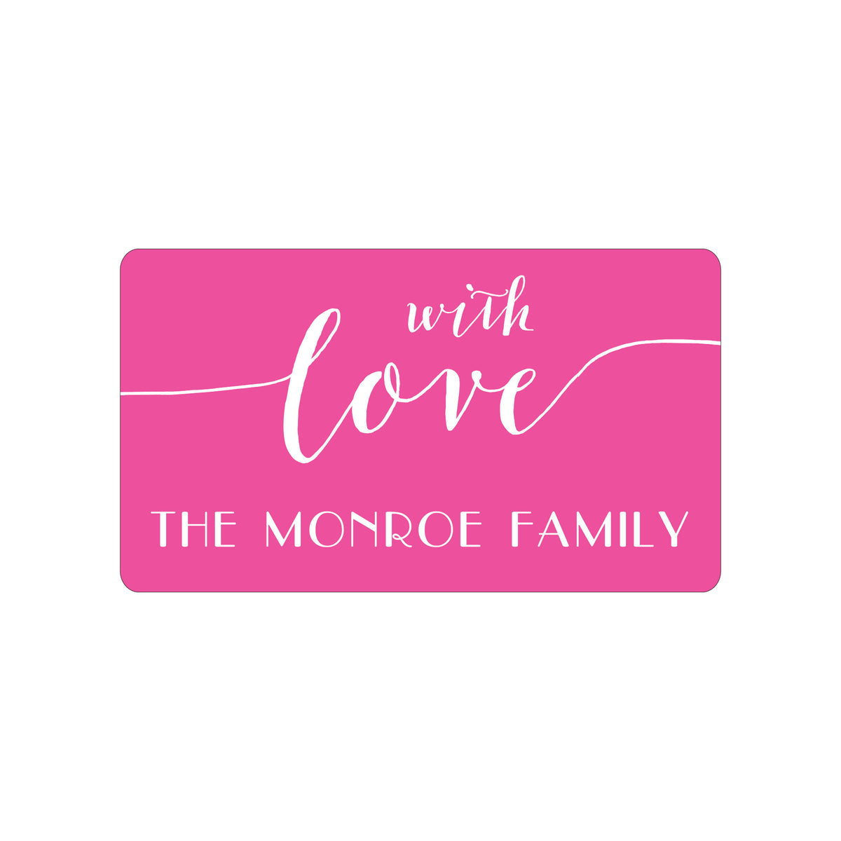 SOLID COLOR PERSONALIZED GIFT STICKERS