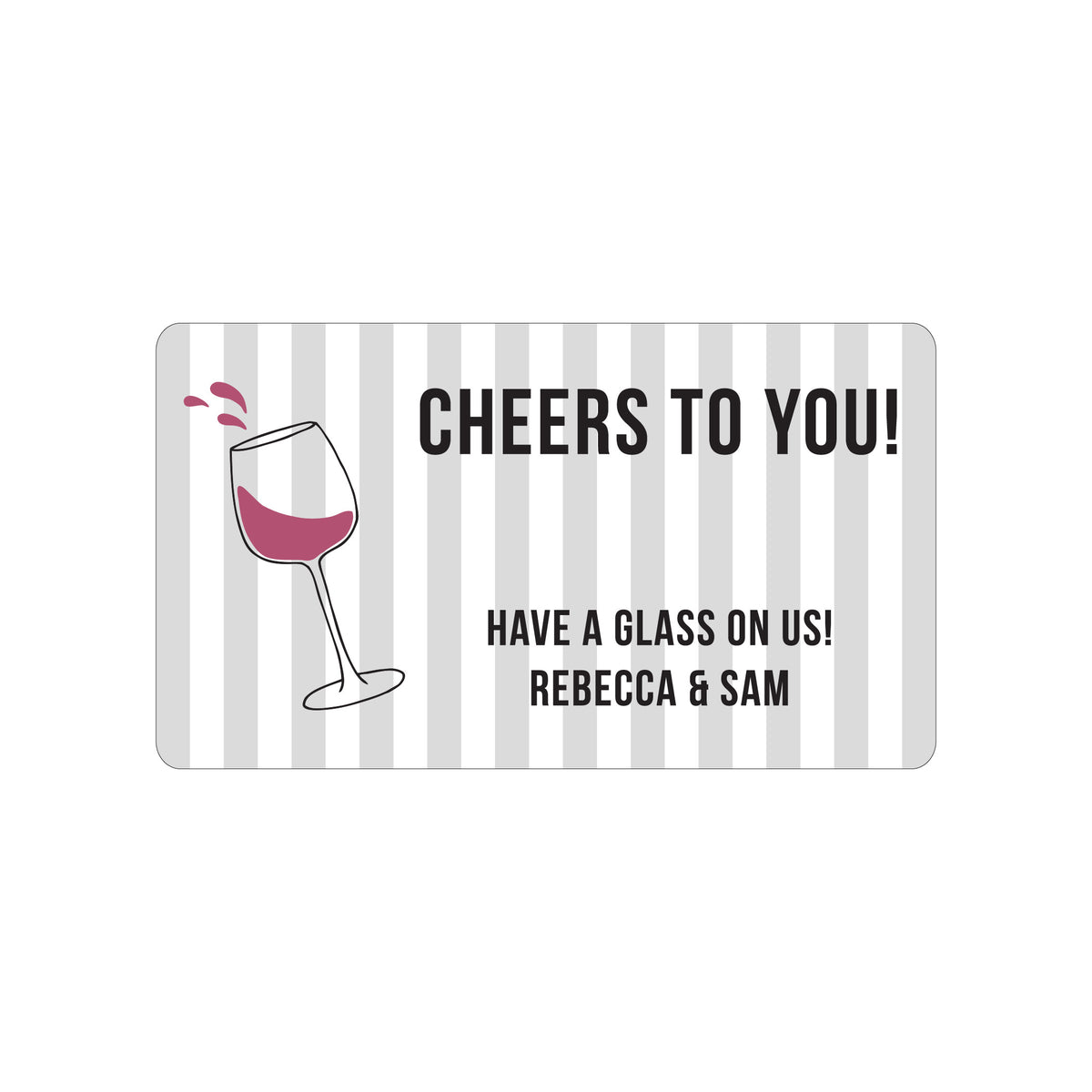 WINE PERSONALIZED GIFT STICKERS