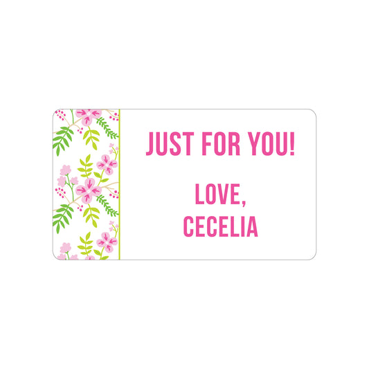 FLORAL PERSONALIZED GIFT STICKERS (Copy)