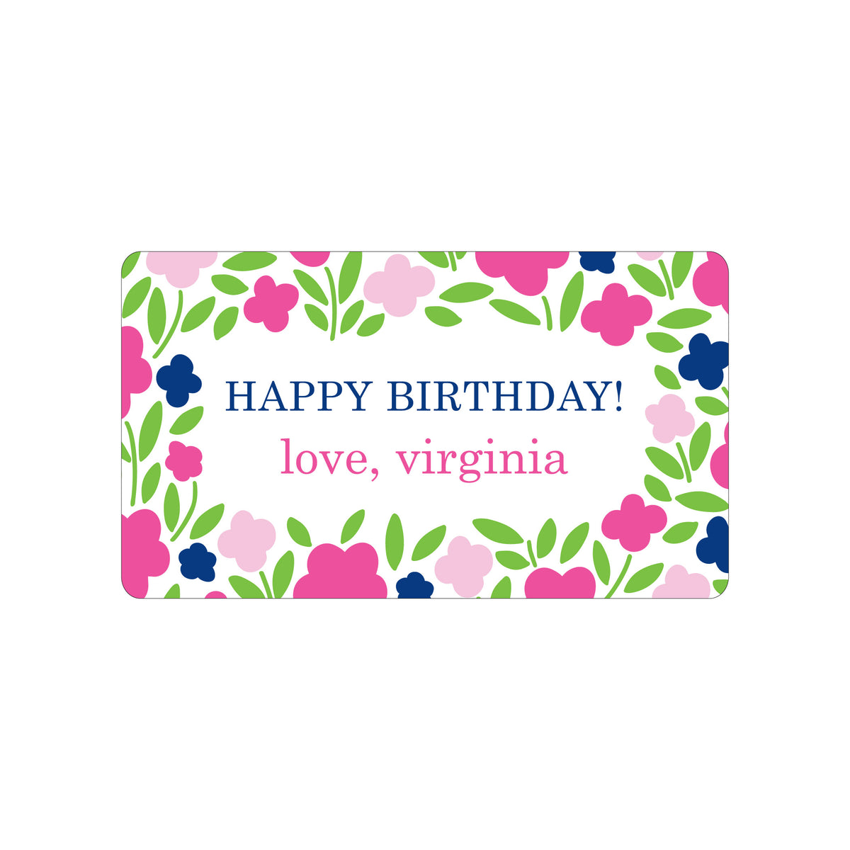 FLORAL PERSONALIZED GIFT STICKERS