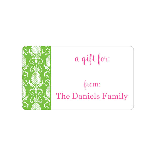 PINEAPPLE PERSONALIZED GIFT STICKERS