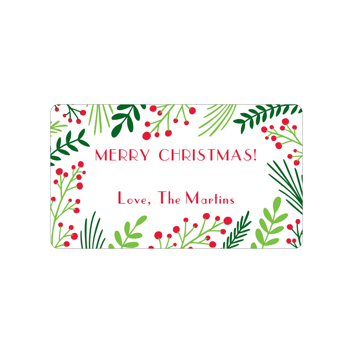 CHRISTMAS PERSONALIZED GIFT STICKERS
