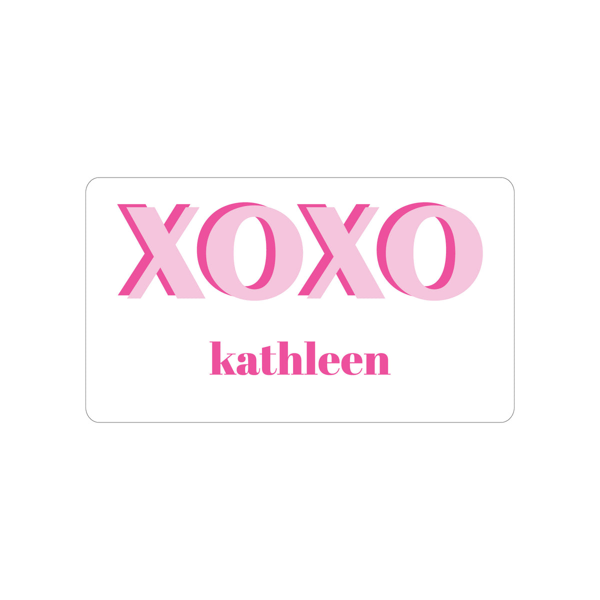 TEXT SHADOW PERSONALIZED GIFT STICKERS