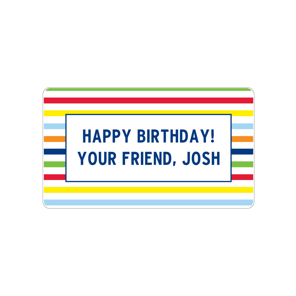 COLORFUL PATTERN PERSONALIZED GIFT STICKERS