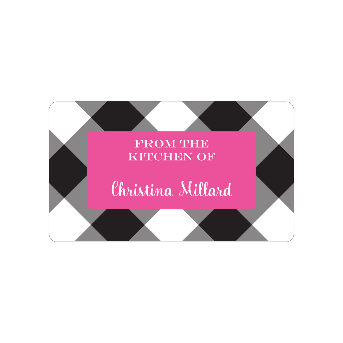 GINGHAM PERSONALIZED GIFT STICKERS