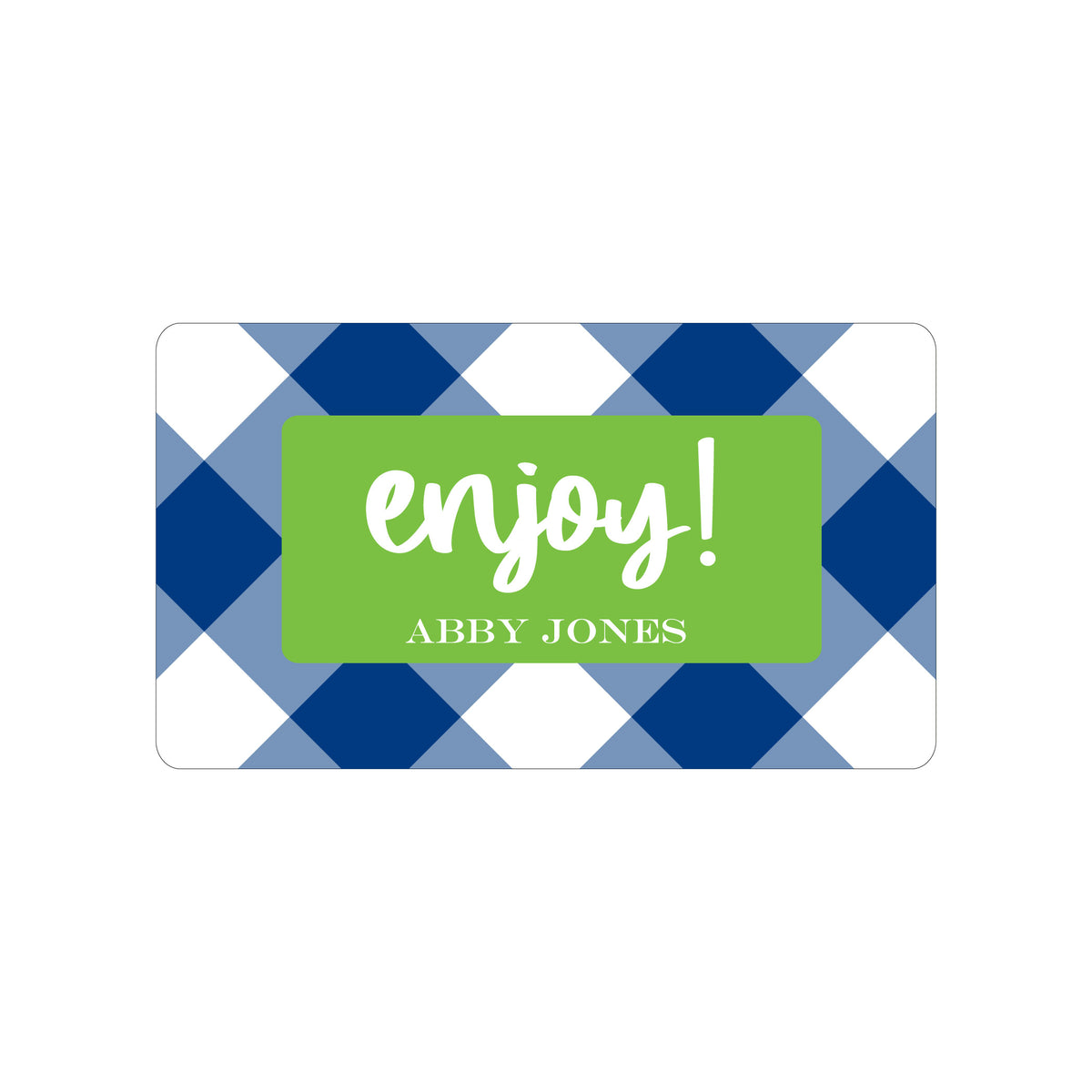 GINGHAM PERSONALIZED GIFT STICKERS