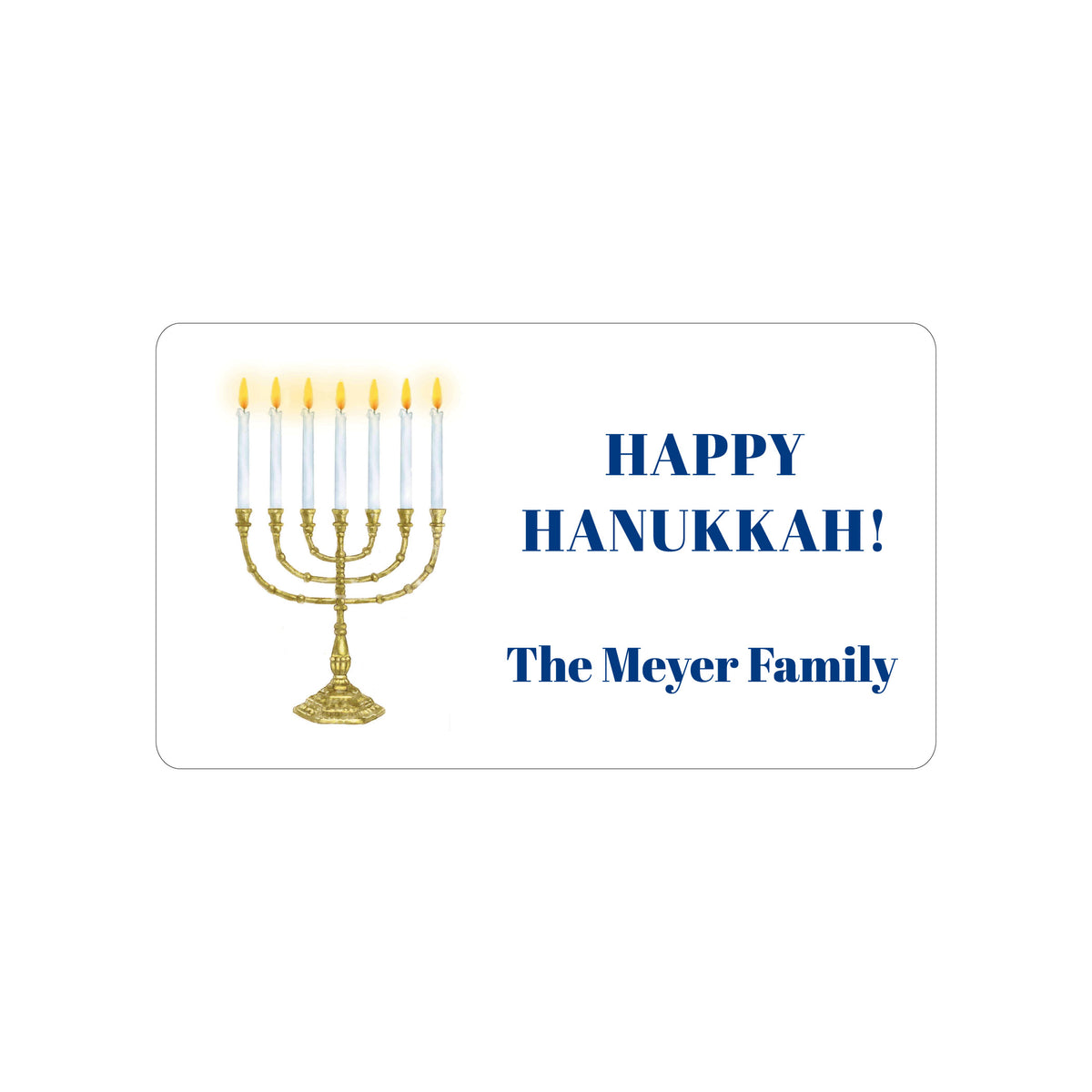 HANUKKAH PERSONALIZED GIFT STICKERS