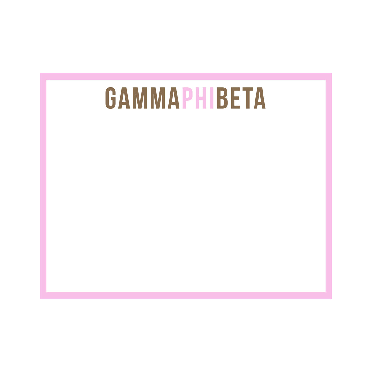 GREEK SWEET AND PETITE FLAT NOTES
