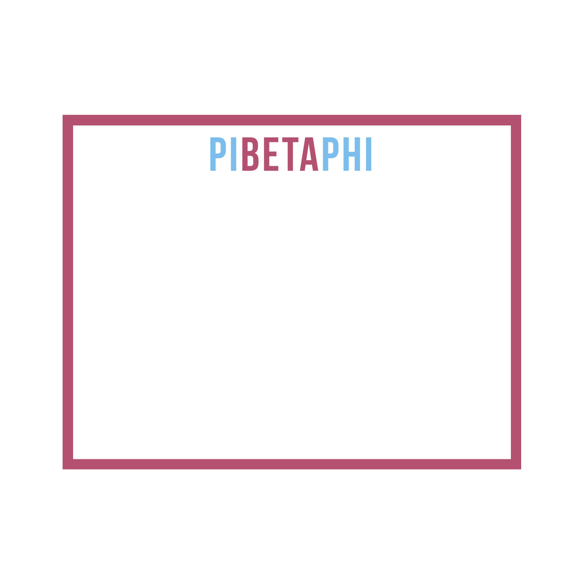 GREEK SWEET AND PETITE FLAT NOTES