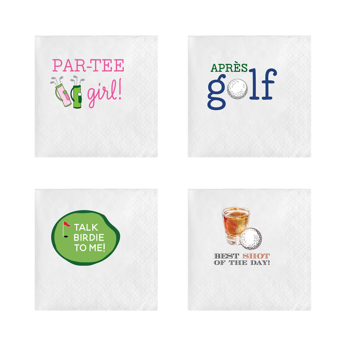 GOLF COCKTAIL NAPKINS