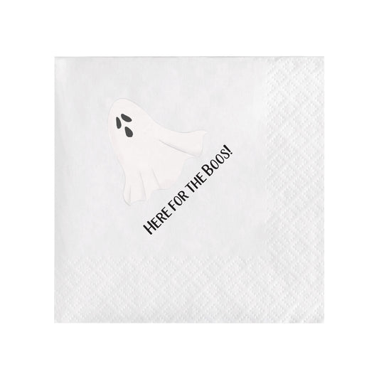 HERE FOR THE BOOS COCKTAIL NAPKINS