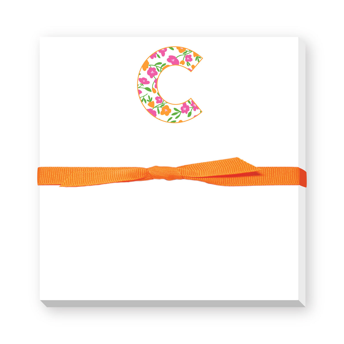FLORAL INITIAL DOODLE NOTEPAD