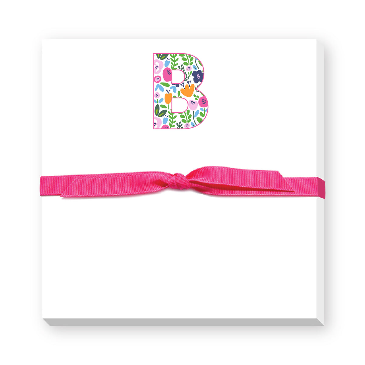 FLORAL INITIAL DOODLE NOTEPAD